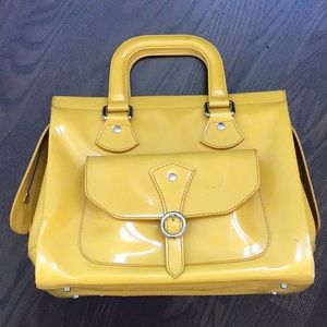Furla Yellow Leather Handbag